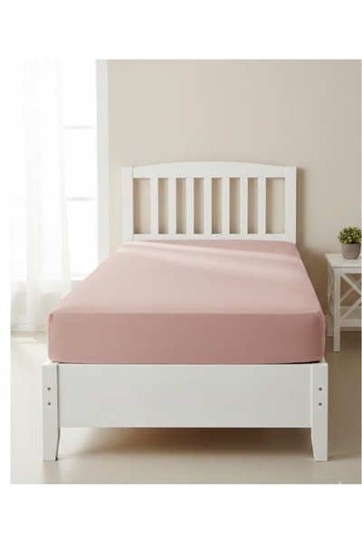 Manora 100% Cotton Single Elastic Soft Colored Sheet 100X200+30 cm