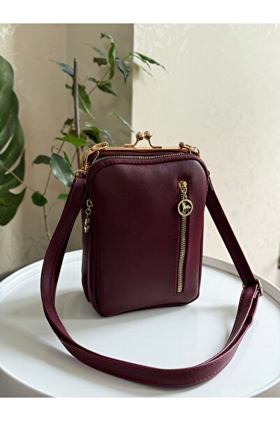 Bagnest Clip-On Three-Eye Faux Leather Women's Shoulder Bag