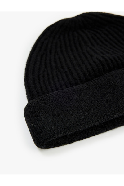 Koton Basic Corded Fabric Beret