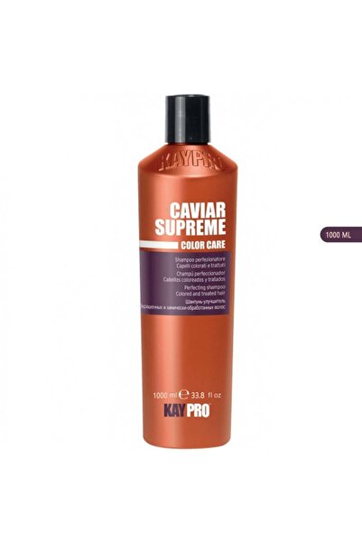 Kaypro شامبو معزز بالكافيار للشعر المصبوغ والمعالج عبوة 1000 مل