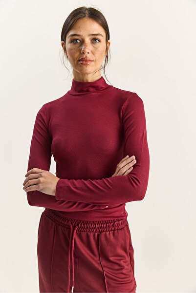 Bianco Lucci Women's Ultra Soft Half Turtleneck Blouse 140 60283829