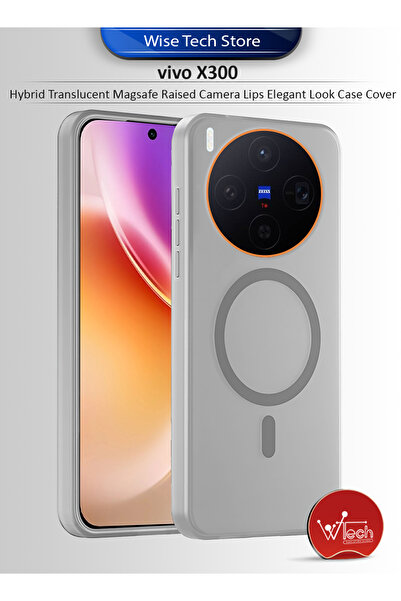 Wtech vivo x300 5G 2025 Hybrid Translucent Magsafe Raised Camera Lips Elegant Look Case Cover