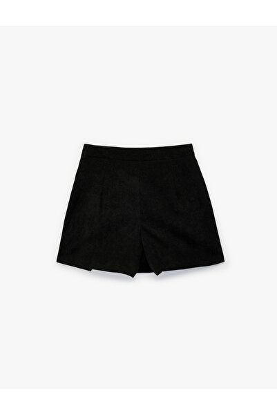 Koton Standard Waist Mini Shorts Skirt with Slit Detail