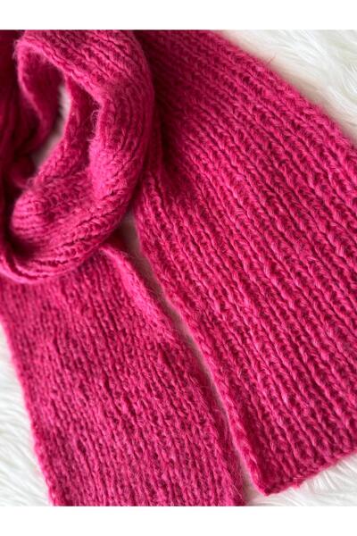 A&D HANDMADE Hand Knitted Moher Wool Yarn Women's Scarf 200 cm