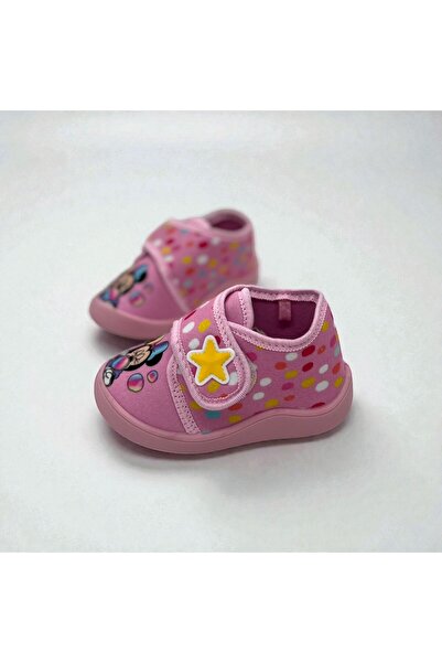 Rexba Girl Children's Home Nursery Kindergarten Wool Slippers with Characters