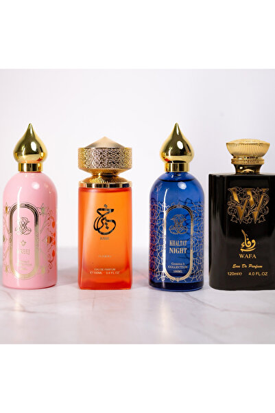 Gemina B SET OF 2 WOMEN'S PERFUMES + 2 MEN'S PERFUMES 100ML - KARRI FUSION + AREEJ + GHALTAT NIGHT + WAFA