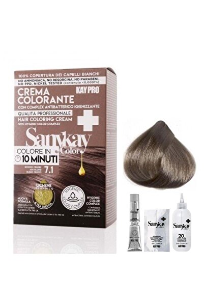 Kaypro Saniki Ash Blonde Hair Dye 7.1 with Tea Tree Extract, Ammonia and Resorcinol Free