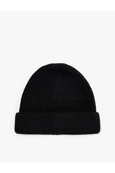 Koton Basic Corded Fabric Beret