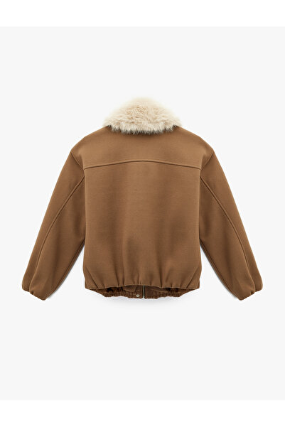 Koton Яке с цип и подвижен яка от изкуствена кожа