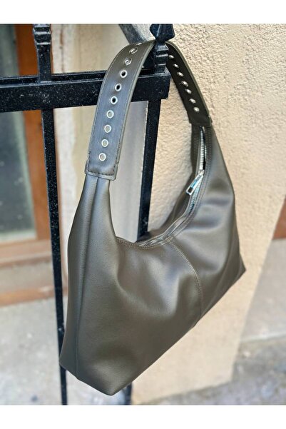 SHIKIRTI Women's Shoulder Bag with Pointed Handle Detail