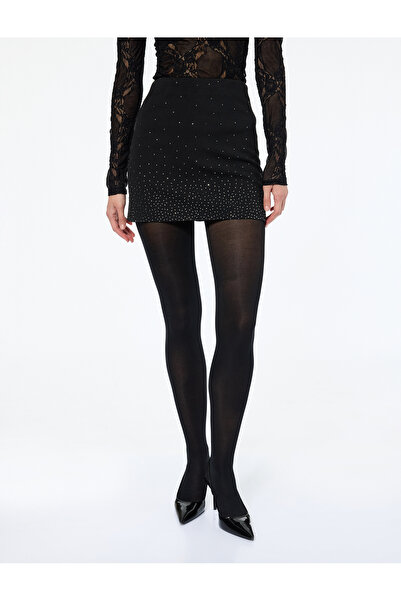 Koton Stone Detailed Mini Skirt