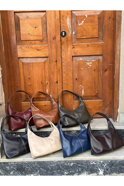 SHIKIRTI Women's Shoulder Bag with Pointed Handle Detail