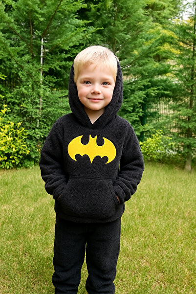 Bilge Trend ERKEK ÇOCUK WELSOFT PELUŞ BATMAN PİJAMA TAKIMI
