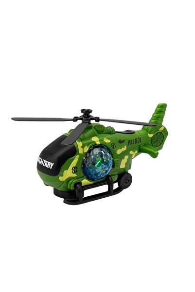 OEM Military helicopter with 3D lights and steam effect – children's toy 3+