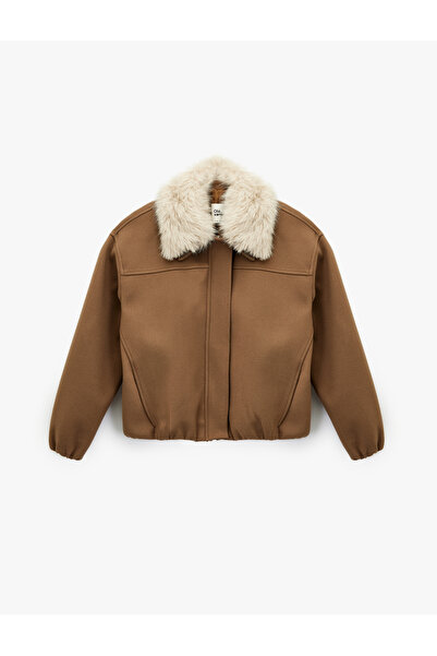 Koton Яке с цип и подвижен яка от изкуствена кожа