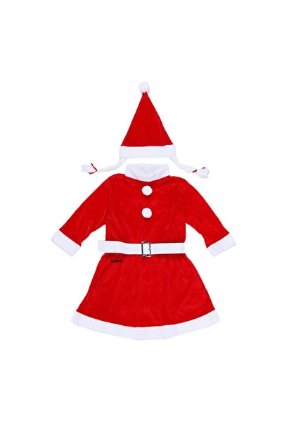 Flippy Santa Claus Costume for Girls 7-9 Years Old – 3 Piece Velvet Set, Santa Claus Dress