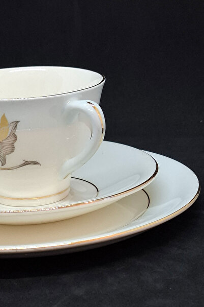 Norway Vintage Figgo Flint Coffee/Tea Cup and Saucer 3 Pieces 150 ml