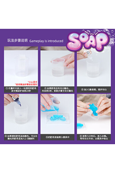 Soli Kit de Fabricare a Săpunului DIY pentru Copii, STEM