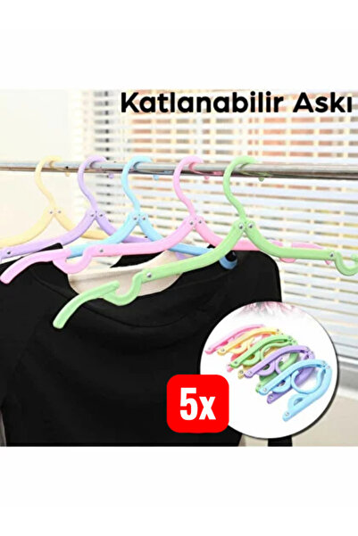 Mansura 5 قطع من الشماعات الصغيرة القابلة للطي مع خطاف، شماعات موفرة للمساحة