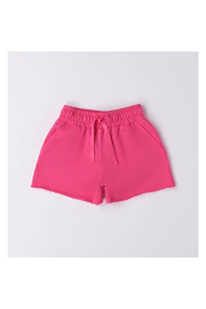 İDO I Do - Plain shorts for girls, 4.6764, Fuchsia, 92-98 cm