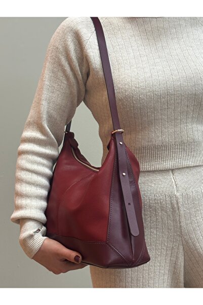 MaVaux Moka 100% Genuine Leather Stylish Detailed Shoulder Bag