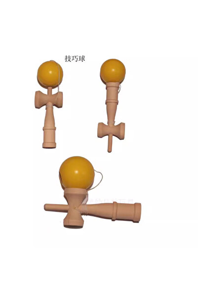 Soli Kendama din Lemn - 18 cm (culoare aleatorie)