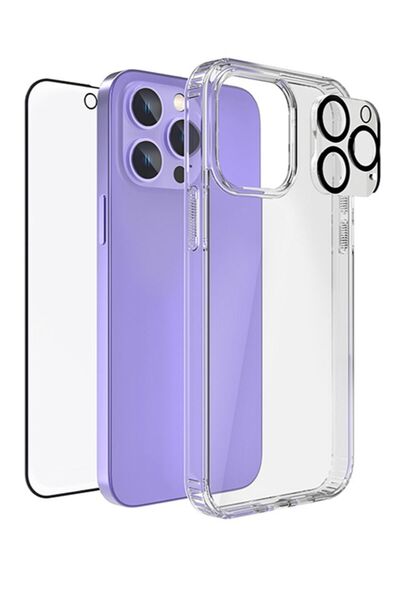 Generic High Quality iPhone 13 Pro Max Screen Protector, Lens Protector and Phone Case 3 in 1 Packag