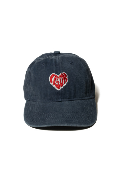 Nome Studio Lacivert Şapka Nakışlı Pamuk Kumaşlı ve Kalp Nakışlı Şapka Pamukl...