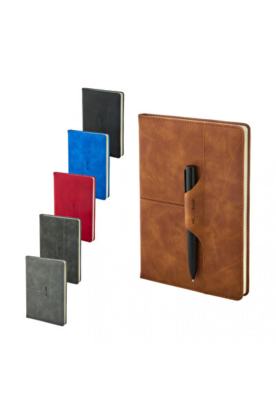 nesnelgift 2430 15 X 21 Thermo Leather Notebook and Roller Pen Y35