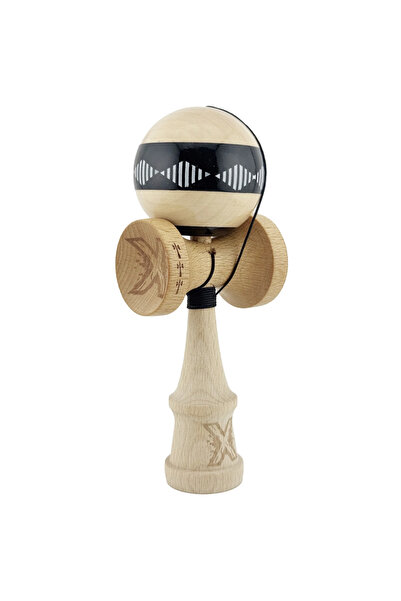 Kendama X Royal Royal King Size, căni mari super adezive, alb-negru cu romburi