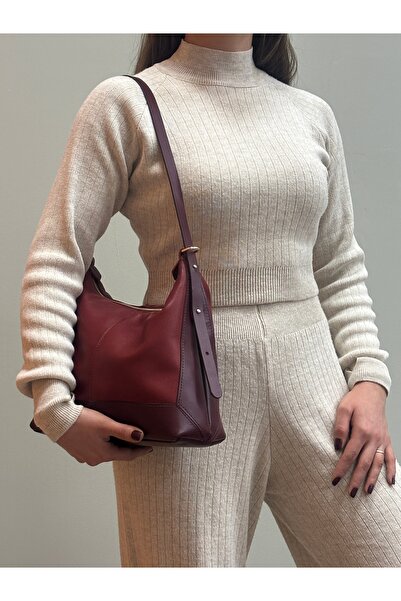 MaVaux Moka 100% Genuine Leather Stylish Detailed Shoulder Bag