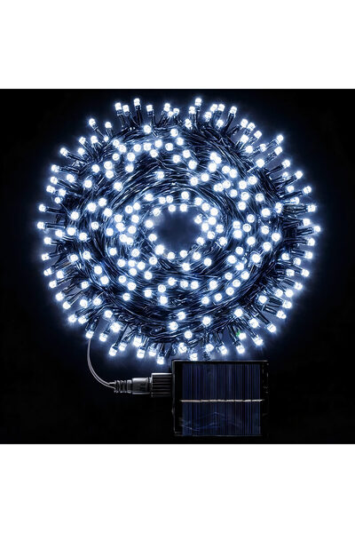 Amigo Solar Christmas lights 30m, 300 cool white LEDs, linear with remote control and solar panel