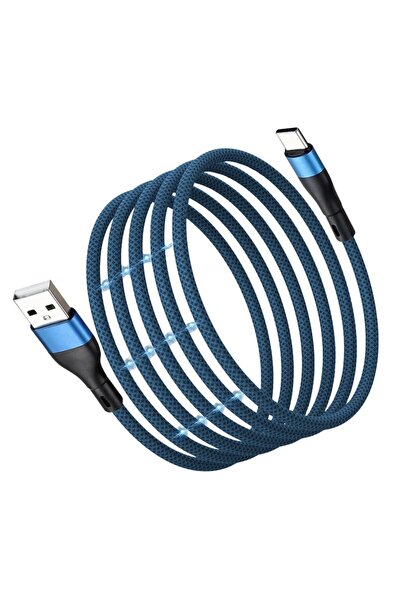 MODVIA Cablu USB-C Magnetic 100W 1.5m Transfer 480Mb/s Albastru