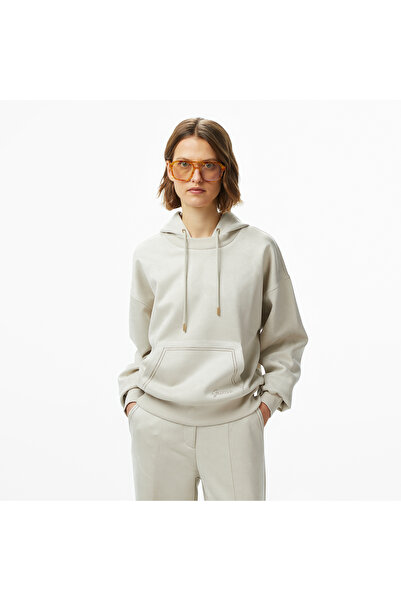 Guess Dámská krémová mikina s kapucí Eco Scuba