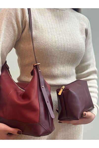 MaVaux Moka 100% Genuine Leather Stylish Detailed Shoulder Bag