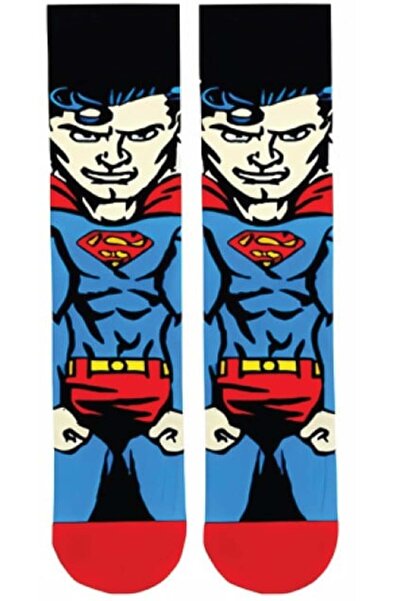 Zumiya Superman Patterned Colorful Socks