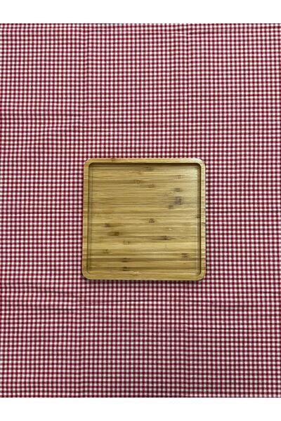 YAZICI Bamboo Presentation Plate Breakfast Plate 1 Piece Special Production Square