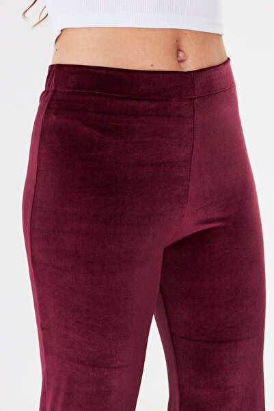 FARBE ER FASHION بنطلون واسع الساق بقصة ضيقة عند الأطراف