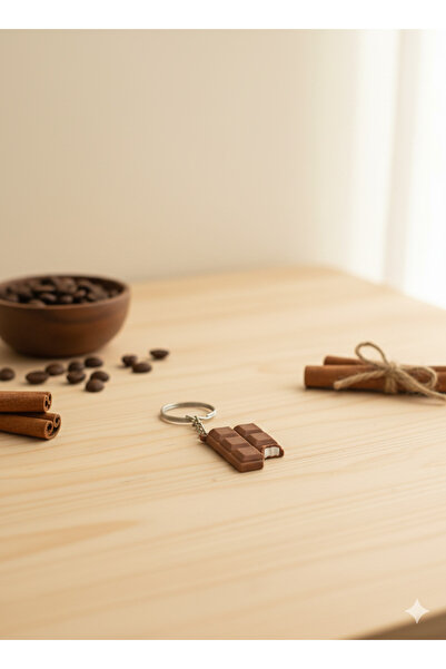 3D سلسلة مفاتيح الشوكولاتة