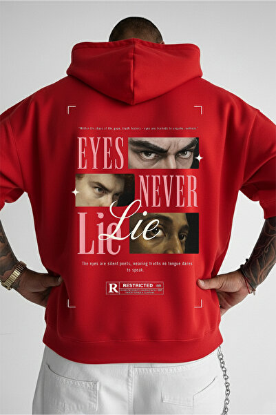 LORVEX Hanorac supradimensionat tricou 100% bumbac Imprimat cu textul NEVER LIE