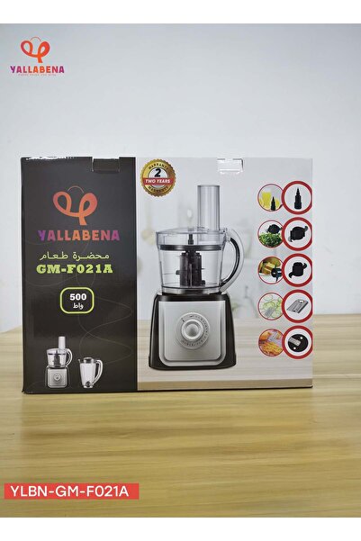 Generic Food Processor with Blender GM-F021A – 500W, 1.2L Jar & 1.0L Bowl, Variable Speed + Safety System