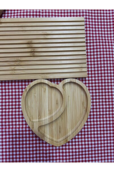 YAZICI Decorative Presentation Holder Bamboo Set Corrugated Presentation Holder