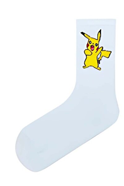 Zumiya جوارب بيضاء منقوشة بتصميم بيكاتشو