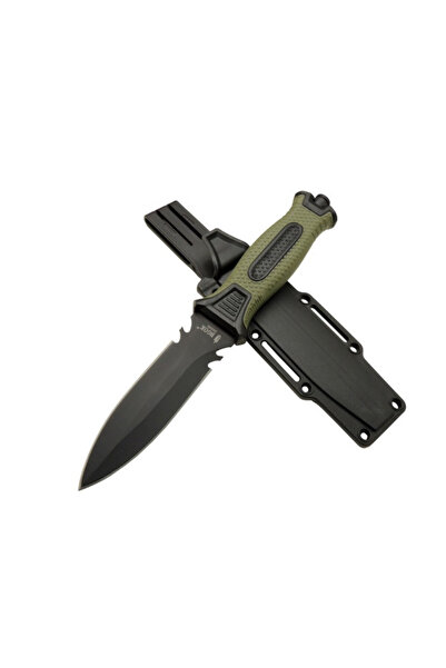 NOMOTHETIC Kamp, Av, Balıkçı Bushcraft Kydex Haki Bıçak 25cm