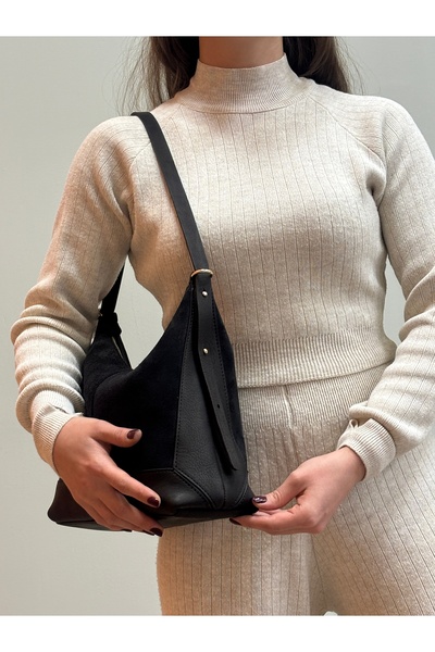 MaVaux Moka 100% Genuine Leather Stylish Detailed Shoulder Bag