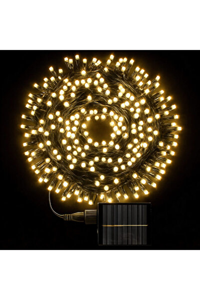 Amigo 30 m solar Christmas lights with 300 warm white LEDs, linear, with remote control and solar panel
