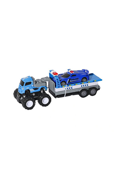 Belle Fusion Bfs Klx600-361 Friction Powered Die Cast 4X4 Police Car with Carrier -Vardem