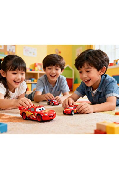 DİSNEY CARS Disney Car Lightning Pull-Back Metal Car Toy – Toy for Children Vehicle Toy, Light & Music Car