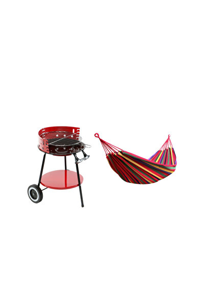 OEM Oferta gratar carbunii cu roti si hamac cadou