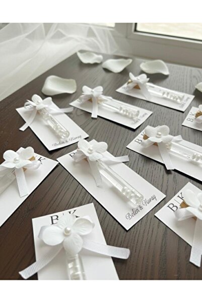 Glowandco Atelier 20 Adet Sprey Cam Şişede Kolonya Nikah Şekeri | Cam Tüp Kişiye Özel Söz, Düğün, Kına Hediyeliği